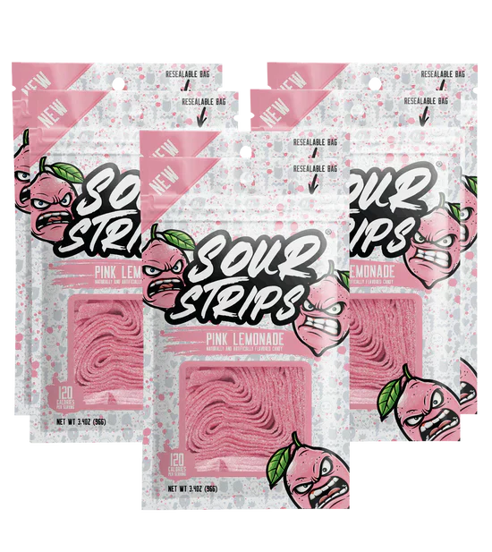 Sour Strips - Pink Lemonade
