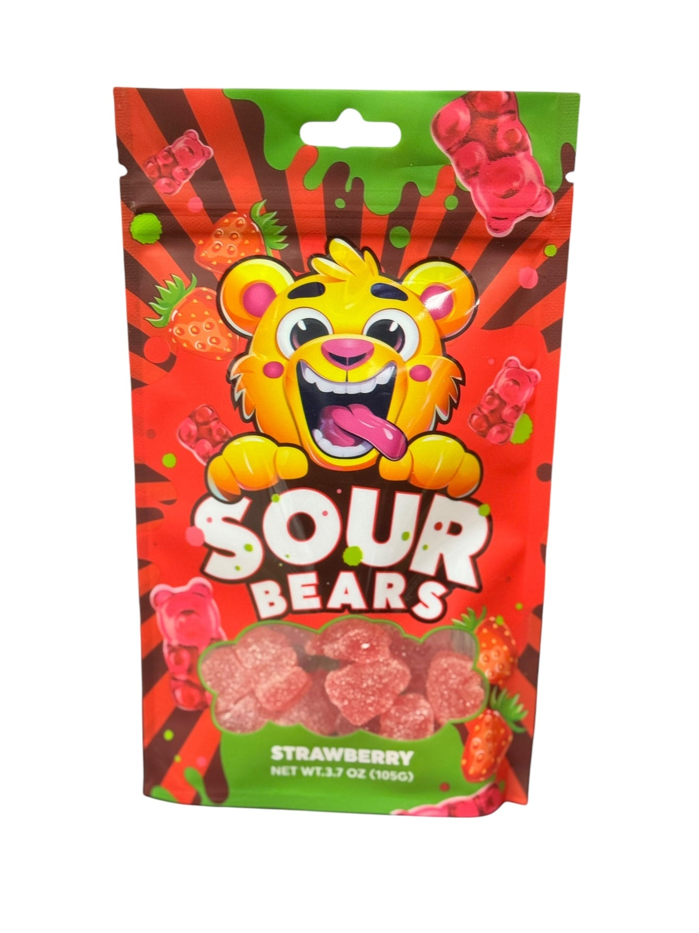 Sour Bears - Strawberry Flavor (3.7oz)