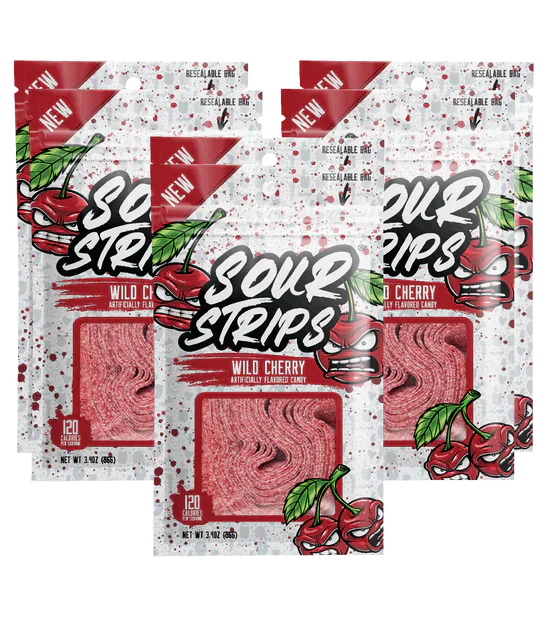 Sour Strips - Wild Cherry