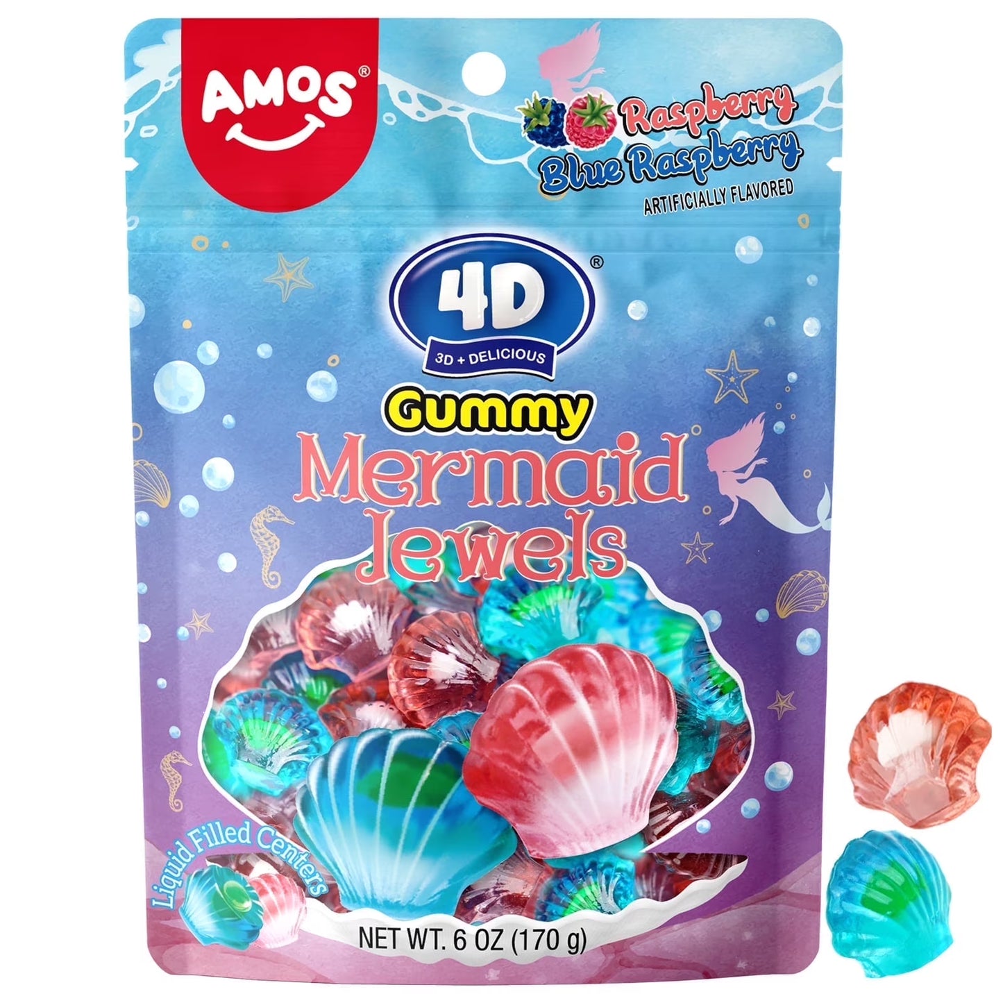 Mermaid Jewels SUB 6OZ-4D Gummy